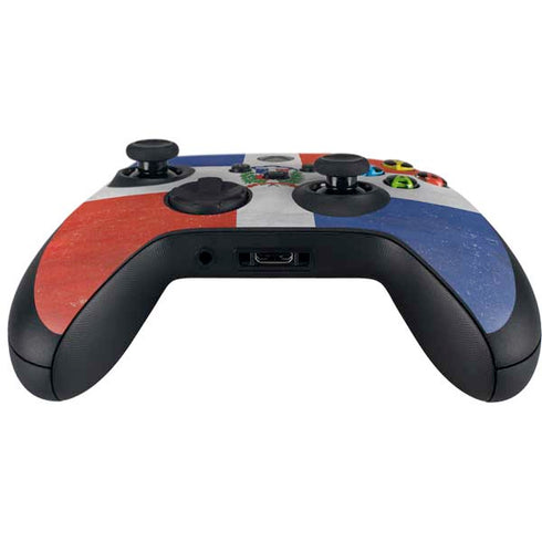 Dominican Republic Flag Distressed Xbox Series X Controller Skin